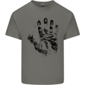 Wilderness Hand Trekking Outdoors Camping Mens Cotton T-Shirt Tee Top Charcoal
