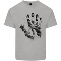 Wilderness Hand Trekking Outdoors Camping Mens Cotton T-Shirt Tee Top Sports Grey