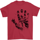 Wilderness Hand Trekking Outdoors Camping Mens T-Shirt 100% Cotton Red