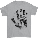 Wilderness Hand Trekking Outdoors Camping Mens T-Shirt 100% Cotton Sports Grey