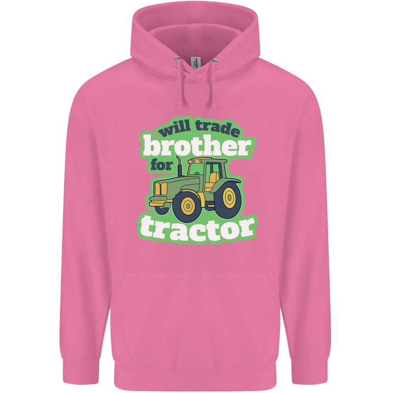 Will Trade Brother For Tractor Farmer Childrens Kids Hoodie Azalea