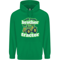 Will Trade Brother For Tractor Farmer Mens 80% Cotton Hoodie Irish Green