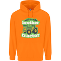 Will Trade Brother For Tractor Farmer Mens 80% Cotton Hoodie Orange