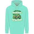 Will Trade Brother For Tractor Farmer Mens 80% Cotton Hoodie Peppermint