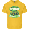 Will Trade Brother For Tractor Farmer Mens Cotton T-Shirt Tee Top Yellow
