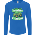 Will Trade Brother For Tractor Farmer Mens Long Sleeve T-Shirt Royal Blue