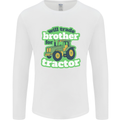 Will Trade Brother For Tractor Farmer Mens Long Sleeve T-Shirt White