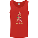 Wine Christmas Tree Xmas Alcohol Funny Mens Vest Tank Top Red