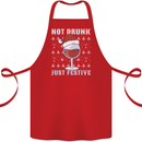 Wine Not Drunk Just Festive Funny Christmas Xmas Cotton Apron 100% Organic Red