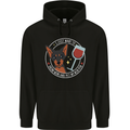 Wine With My Min Pin Dog Miniature Pinscher Childrens Kids Hoodie Black