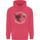 Wine With My Min Pin Dog Miniature Pinscher Childrens Kids Hoodie Heliconia