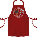Wine With My Min Pin Dog Miniature Pinscher Cotton Apron 100% Organic Maroon