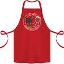 Wine With My Min Pin Dog Miniature Pinscher Cotton Apron 100% Organic Red