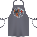 Wine With My Min Pin Dog Miniature Pinscher Cotton Apron 100% Organic Steel