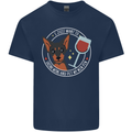 Wine With My Min Pin Dog Miniature Pinscher Kids T-Shirt Childrens Navy Blue