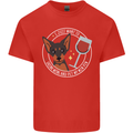 Wine With My Min Pin Dog Miniature Pinscher Kids T-Shirt Childrens Red