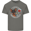 Wine With My Min Pin Dog Miniature Pinscher Mens Cotton T-Shirt Tee Top Charcoal
