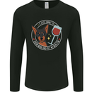 Wine With My Min Pin Dog Miniature Pinscher Mens Long Sleeve T-Shirt Black