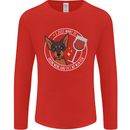Wine With My Min Pin Dog Miniature Pinscher Mens Long Sleeve T-Shirt Red