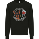 Wine With My Min Pin Dog Miniature Pinscher Mens Sweatshirt Jumper Black