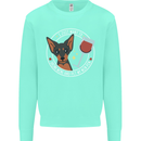 Wine With My Min Pin Dog Miniature Pinscher Mens Sweatshirt Jumper Peppermint