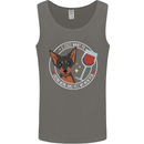 Wine With My Min Pin Dog Miniature Pinscher Mens Vest Tank Top Charcoal