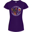 Wine With My Min Pin Dog Miniature Pinscher Womens Petite Cut T-Shirt Purple
