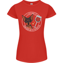 Wine With My Min Pin Dog Miniature Pinscher Womens Petite Cut T-Shirt Red