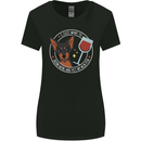 Wine With My Min Pin Dog Miniature Pinscher Womens Wider Cut T-Shirt Black