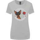 Wine With My Min Pin Dog Miniature Pinscher Womens Wider Cut T-Shirt Sports Grey