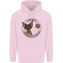 Wine With My Min Pin Miniature Pinscher Dog Childrens Kids Hoodie Light Pink