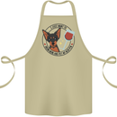 Wine With My Min Pin Miniature Pinscher Dog Cotton Apron 100% Organic Khaki