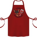 Wine With My Min Pin Miniature Pinscher Dog Cotton Apron 100% Organic Maroon