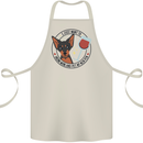 Wine With My Min Pin Miniature Pinscher Dog Cotton Apron 100% Organic Natural