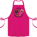 Wine With My Min Pin Miniature Pinscher Dog Cotton Apron 100% Organic Pink