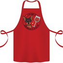 Wine With My Min Pin Miniature Pinscher Dog Cotton Apron 100% Organic Red