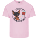 Wine With My Min Pin Miniature Pinscher Dog Kids T-Shirt Childrens Light Pink