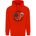 Wine With My Min Pin Miniature Pinscher Dog Mens 80% Cotton Hoodie Bright Red