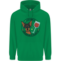 Wine With My Min Pin Miniature Pinscher Dog Mens 80% Cotton Hoodie Irish Green