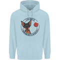 Wine With My Min Pin Miniature Pinscher Dog Mens 80% Cotton Hoodie Light Blue