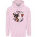 Wine With My Min Pin Miniature Pinscher Dog Mens 80% Cotton Hoodie Light Pink