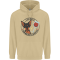 Wine With My Min Pin Miniature Pinscher Dog Mens 80% Cotton Hoodie Sand