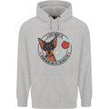 Wine With My Min Pin Miniature Pinscher Dog Mens 80% Cotton Hoodie Sports Grey