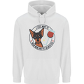 Wine With My Min Pin Miniature Pinscher Dog Mens 80% Cotton Hoodie White
