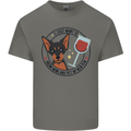 Wine With My Min Pin Miniature Pinscher Dog Mens Cotton T-Shirt Tee Top Charcoal