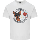 Wine With My Min Pin Miniature Pinscher Dog Mens Cotton T-Shirt Tee Top White