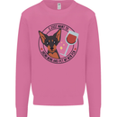 Wine With My Min Pin Miniature Pinscher Dog Mens Sweatshirt Jumper Azalea