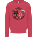 Wine With My Min Pin Miniature Pinscher Dog Mens Sweatshirt Jumper Heliconia