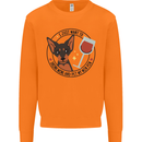 Wine With My Min Pin Miniature Pinscher Dog Mens Sweatshirt Jumper Orange