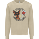 Wine With My Min Pin Miniature Pinscher Dog Mens Sweatshirt Jumper Sand